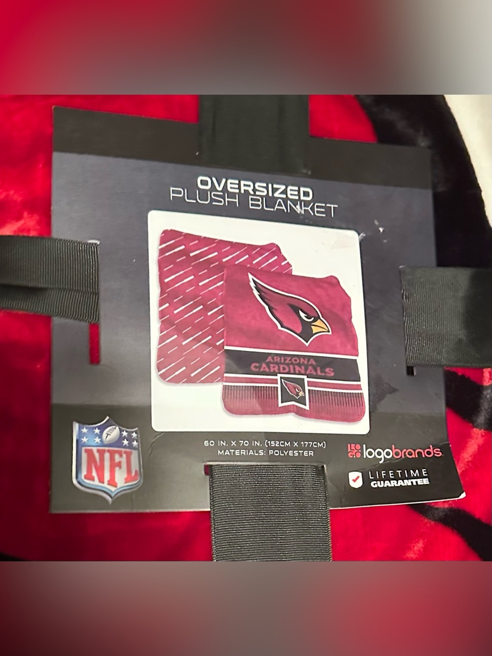 NFL Arizona Cardinals Oversized Plush Blanket - NEW!